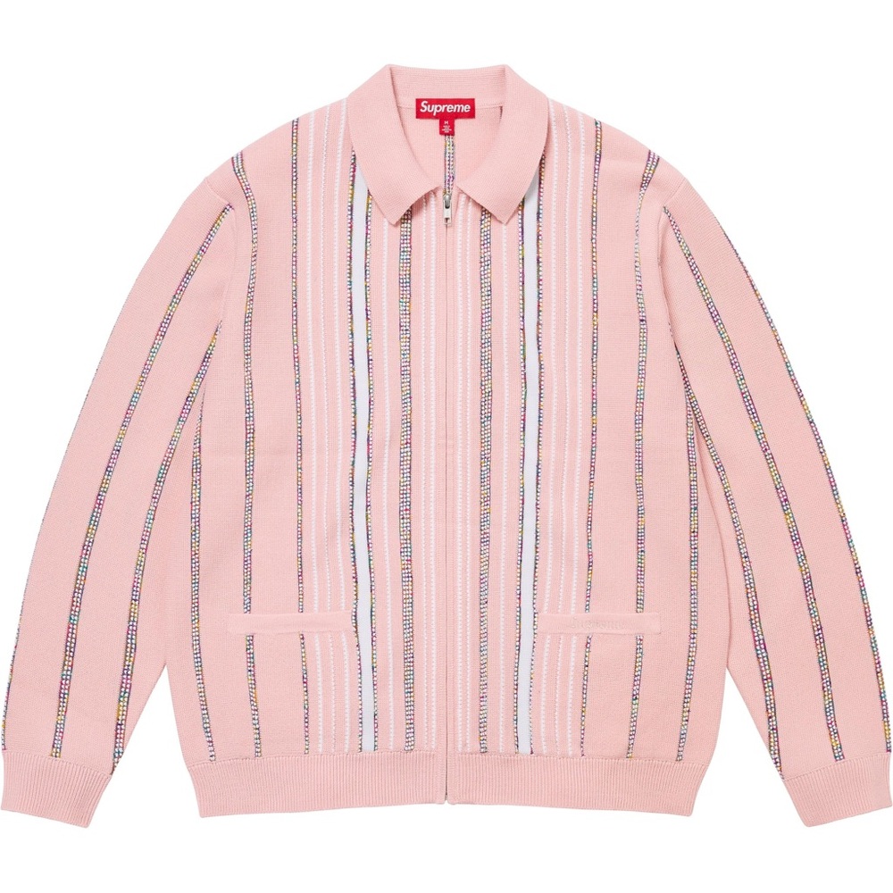 Supreme Speckle Zip Up Cardigan